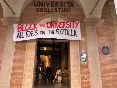 bologna manifestazioni università flotilla