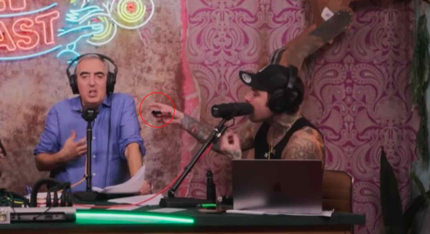 Fedez con Maurizio Gasparri
