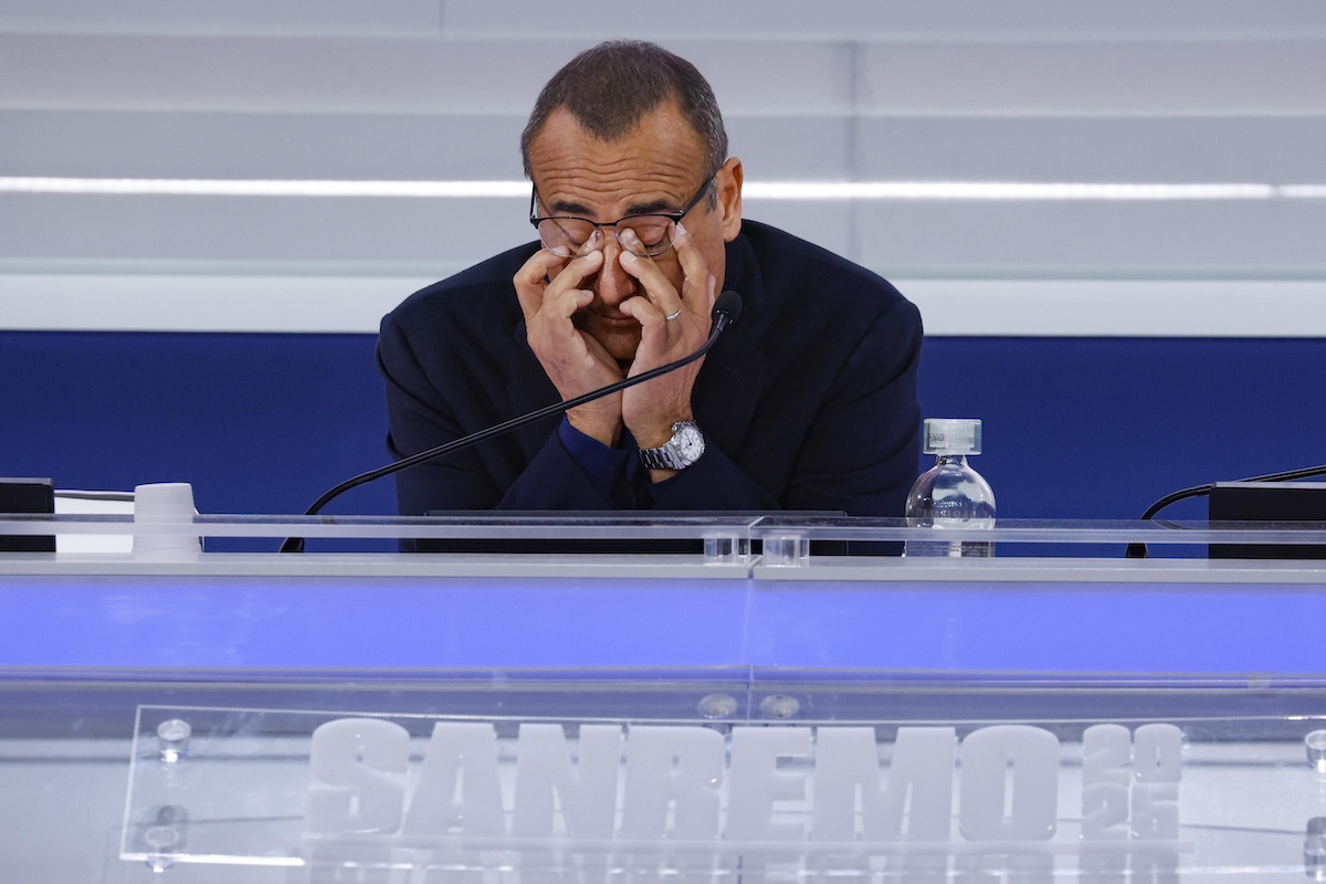 festival sanremo 2025 conferenza stampa carlo conti