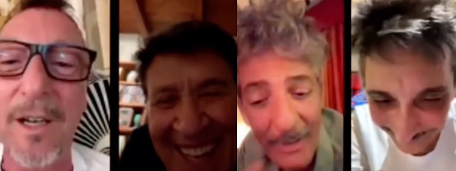 Fiorello, Amadeus, Gianni Morandi e Biggio