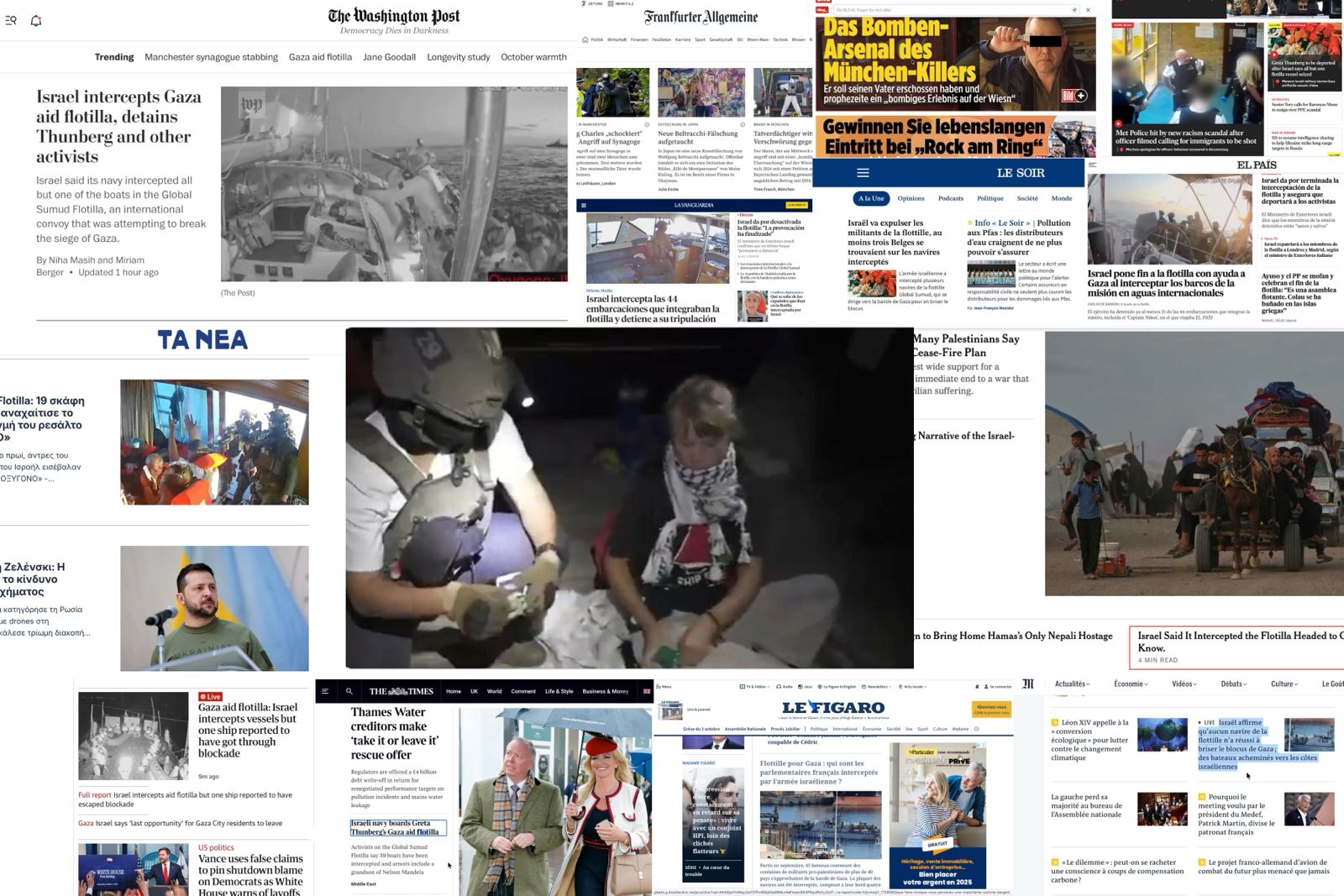 Flotilla stampa estera