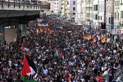gaza manifestazioni corteo
