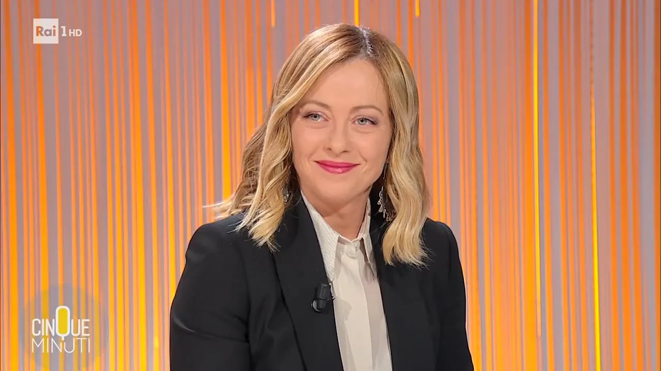 Giorgia Meloni da Bruno Vespa