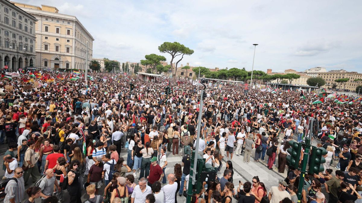 roma gaza manifestazione